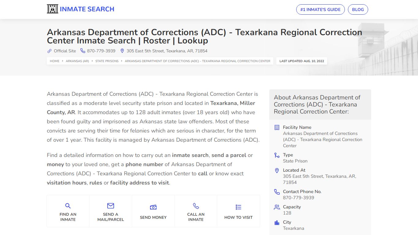Arkansas Department of Corrections (ADC) - Texarkana ...